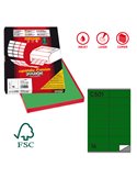 Etichetta adesiva C/501 verde 100fg A4 105x36mm (16et/fg) Markin X210C501VE