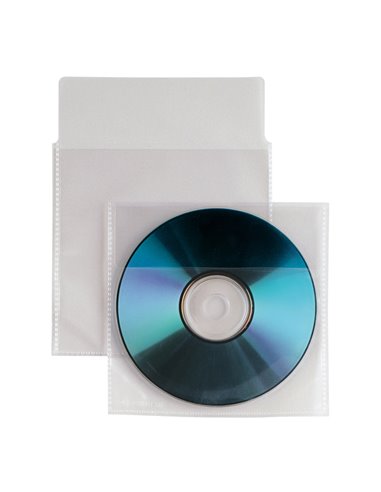 25 buste a sacco PP Insert CD 125x120mm c/patella Sei Rota 430101 SEI ROTA ETICHETTE-BUSTE-ALBUM PORTA CD/DVD