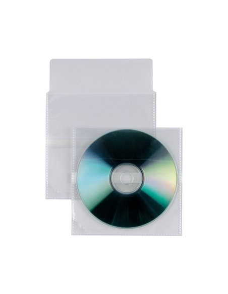 25 BUSTE A SACCO PPL 12,5X12CM CD A C/PATELLA E RETRO ADESIVO 430102 SEI ROTA ETICHETTE-BUSTE-ALBUM PORTA CD/DVD