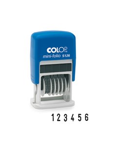 Timbro mini numeratore S126 6colonne 3,8mm autoinchiostrante COLOP S126 COLOP DATARI-NUMERATORI-POLINOMI