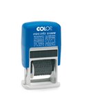 Timbro mini polinomio S120/W 12diciture 4mm autoinchiostrante COLOP S120/W-BLS