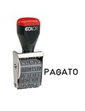 Timbro POLINOMIO 04000W 12 diciture 4mm COLOP 04000WBLS