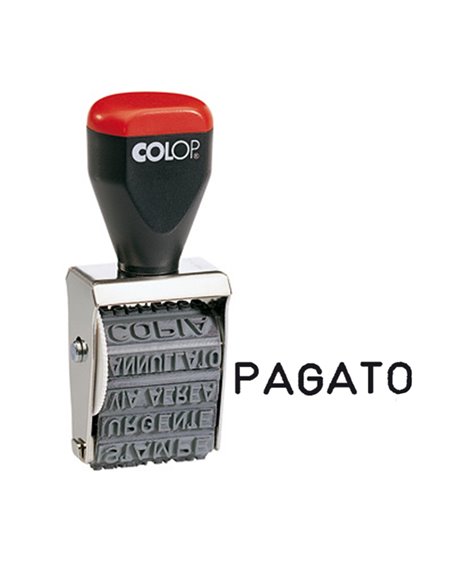 Timbro POLINOMIO 04000W 12 diciture 4mm COLOP 04000WBLS COLOP DATARI-NUMERATORI-POLINOMI