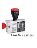 Timbro DATARIO + POLINOMIO 04000WD 12 diciture 4mm COLOP 04000WD.BLS