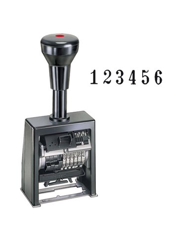 Timbro numeratore autoinchiostrante automatico B6K 6colonne 4,5mm REINER B6K.4,5BLOCK Reiner DATARI-NUMERATORI-POLINOMI