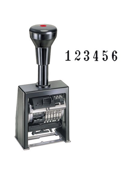 Timbro numeratore autoinchiostrante automatico B6K 6colonne 4,5mm REINER B6K.4,5BLOCK Reiner DATARI-NUMERATORI-POLINOMI