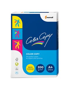 CARTA BIANCA COLOR COPY A4 210x297mm 200gr 250fg MONDI 6351