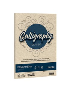 Carta CALLIGRAPHY PERGAMENA 190gr A4 50fg sabbia 02 FAVINI A69U084