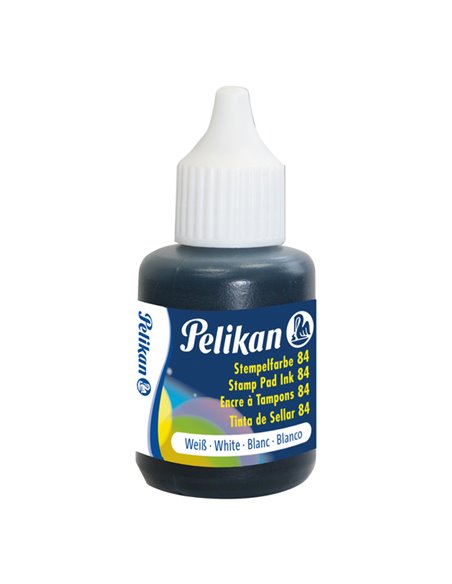 INCHIOSTRO PELIKAN 84 BIANCO 30ML RESISTENTE ALL'ACQUA 300004213 PELIKAN INCHIOSTRO PER TIMBRI-TAMPONI