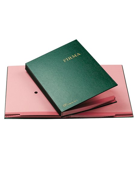 LIBRO FIRMA 14 PAGINE VERDE 24X34CM 614-E FRASCHINI 614E-VER FRASCHINI LIBRI FIRMA