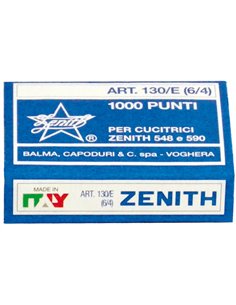 SCATOLA 1000 PUNTI ZENITH 130/E S100 (6/4) IN ACCIAIO NATURALE 0311301431