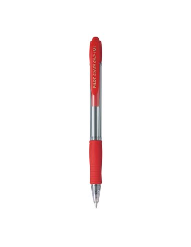 PENNA SFERA SCATTO SUPER GRIP ROSSO MEDIO 1.0mm PILOT 001442 PILOT A SCATTO