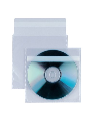 25 BUSTE A SACCO PPL 12,5X12CM INSERT CD AR C/PATELLA ADESIVA 430103 SEI ROTA ETICHETTE-BUSTE-ALBUM PORTA CD/DVD