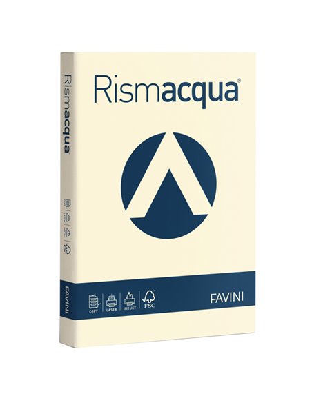 Carta RISMACQUA 200gr A4 125fg avorio 110 FAVINI A67Q104