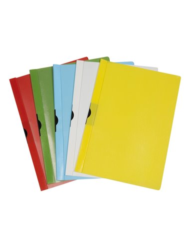 CARTELLINA PPL C/MOLLA DORSO 5 NERO SPRING FILE 22X31 X200503 METHODO CARTELLINE PLASTICA CON MOLLA SUL DORSO