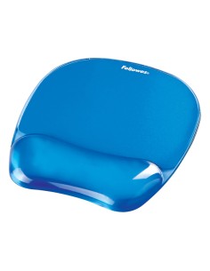 Mousepad CON POGGIAPOLSI IN GEL TRASPARENTE BLU 9114120 FELLOWES MOUSEPAD E POGGIAPOLSI