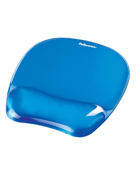 Mousepad CON POGGIAPOLSI IN GEL TRASPARENTE BLU 9114120 FELLOWES MOUSEPAD E POGGIAPOLSI