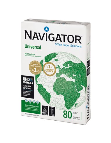 CARTA NAVIGATOR universal A3 80GR 500FG 297X420MM 428X80B042297 NAVIGATOR 70/80gr BIANCA