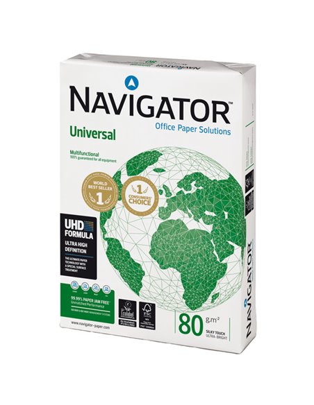 CARTA NAVIGATOR universal A3 80GR 500FG 297X420MM 428X80B042297 NAVIGATOR 70/80gr BIANCA