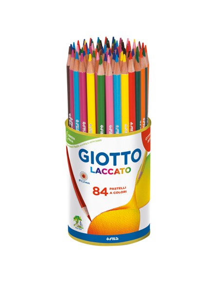 BARATTOLO 84 PASTELLI GIOTTO LACCATO FSC 520100 GIOTTO PASTELLI COLORATI