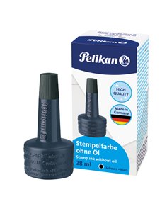 INCHIOSTRO NERO 4K S/OLIO 28ML X CUSCINETTI PELIKAN 100436063 PELIKAN INCHIOSTRO PER TIMBRI-TAMPONI