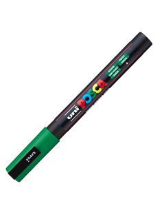 Marcatore UNI POSCA PC3M p.fine 0,9-1,3mm verde UNI MITSUBISHI M PC3M V UNI MITSUBISHI A BASE D'ACQUA 2