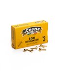SCATOLA 100 FERMACAMPIONI N.3 17MM OTTONATI FC3