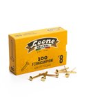 SCATOLA 100 FERMACAMPIONI N.8 38MM OTTONATI FC8