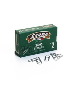 SCATOLA 100 FERMAGLI N.2 MM26 ZINCATI ANTIRUGGINE LEONE FZ2 LEONE DELL'ERA FERMAGLI-FERMACAMPIONI-MOLLE