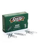 SCATOLA 100 FERMAGLI N.5 MM49 ZINCATI ANTIRUGGINE LEONE FZ5