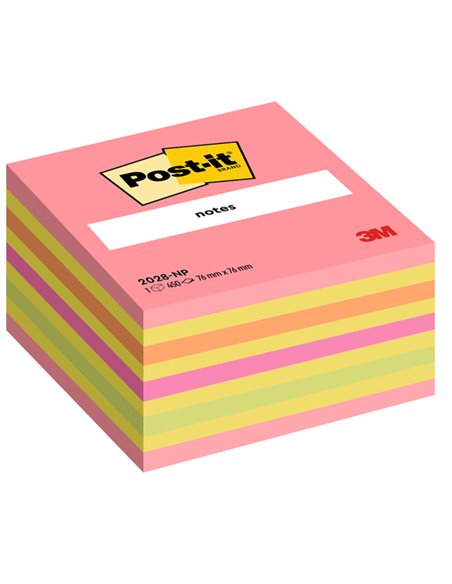 BLOCCO CUBO 450foglietti Post-it® 76x76mm 2028-NP ROSA GUAVA 7100200378