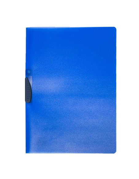 CARTELLINA CON MOLLA CLIPPER BLU TRASP. ART.F007 LEONARDI F007TB