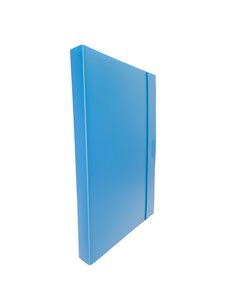 CARTELLINA PROGETTO 3 U140 AZZURRO C/ELASTICO 24X35 DORSO 3 U140-AZ