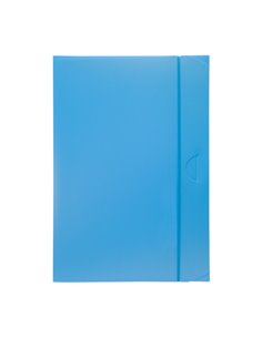 CARTELLINA PROGETTO 3 U140 AZZURRO C/ELASTICO 24X35 DORSO 3 U140-AZ 2