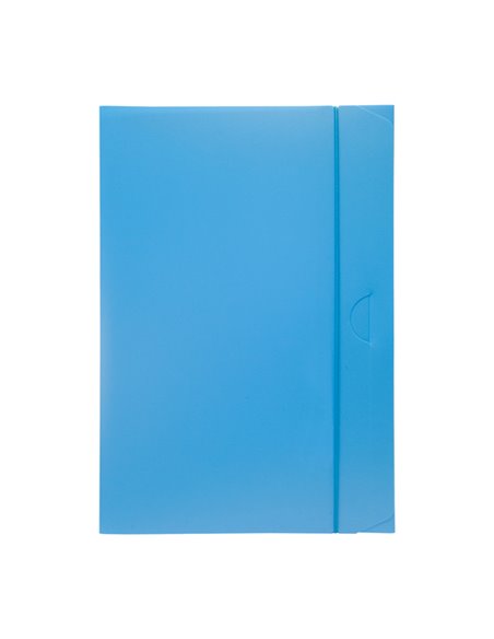CARTELLINA PROGETTO 3 U140 AZZURRO C/ELASTICO 24X35 DORSO 3 U140-AZ