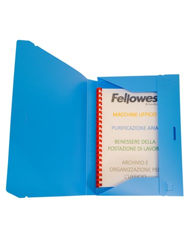 CARTELLINA PROGETTO 3 U140 AZZURRO C/ELASTICO 24X35 DORSO 3 U140-AZ
