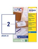 Etichetta adesiva J8168 bianca 25fg A4 199,6x143,5mm (2et/fg) inkjet Avery J8168-25