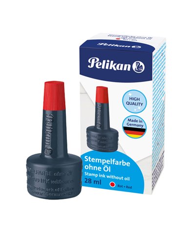 INCHIOSTRO ROSSO 4K S/OLIO 28ML X CUSCINETTI PELIKAN 100436065 PELIKAN INCHIOSTRO PER TIMBRI-TAMPONI