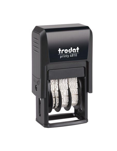 Timbro Printy Eco 4810 3,8mm DATARIO autoinchiostrante TRODAT 70383. TRODAT DATARI-NUMERATORI-POLINOMI