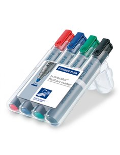 Busta 4 Marcatore Lumocolor Flipchart 356 Staedtler 356WP4 STAEDTLER A BASE D'ACQUA