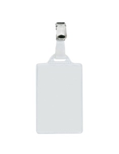 100 portanome Pass 1E 5,5x8,5cm verticale c/clip in metallo Sei Rota 318211