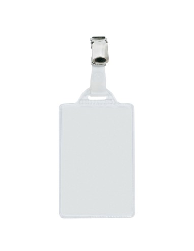 100 portanome Pass 1E 5,5x8,5cm verticale c/clip in metallo Sei Rota 318211