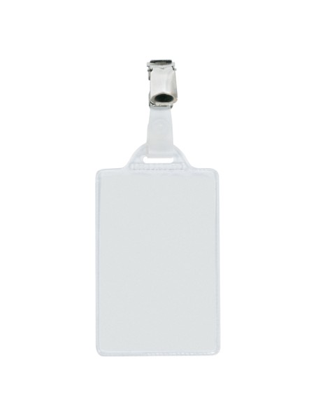 100 portanome Pass 1E 5,5x8,5cm verticale c/clip in metallo Sei Rota 318211