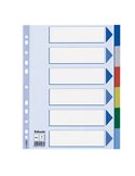 Separatore neutro in PPL 6 tasti colorati f.to A4 ESSELTE 15260