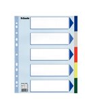 Separatore neutro in PPL 5 tasti colorati f.to A4 MAXI 24,5x29,7cm ESSELTE 15266