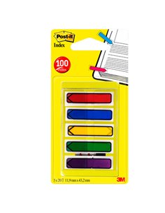 MINISET 100 Post-it® INDEX 684-4ARR1EU FORMATO FRECCIA 7000038078
