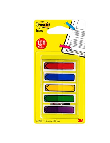 MINISET 100 Post-it® INDEX 684-4ARR1EU FORMATO FRECCIA 7000038078
