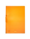 CARTELLINA CON MOLLA CLIPPER ARANCIO TRASP. ART.F007 LEONARDI F007-TAR