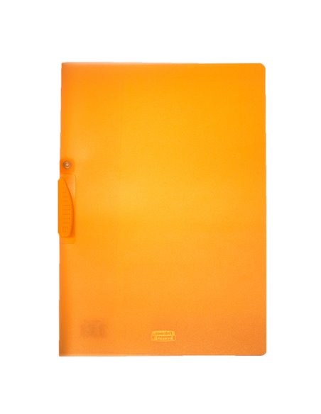 CARTELLINA CON MOLLA CLIPPER ARANCIO TRASP. ART.F007 LEONARDI F007-TAR