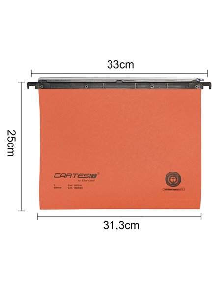 CARTELLA SOSPESA CASSETTO 33/U-3 CARTESIO BERTESI (LENTICOLARE LUNGO) 100/330 3-B2